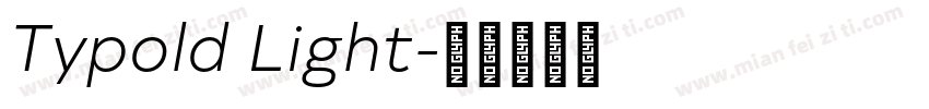 Typold Light字体转换